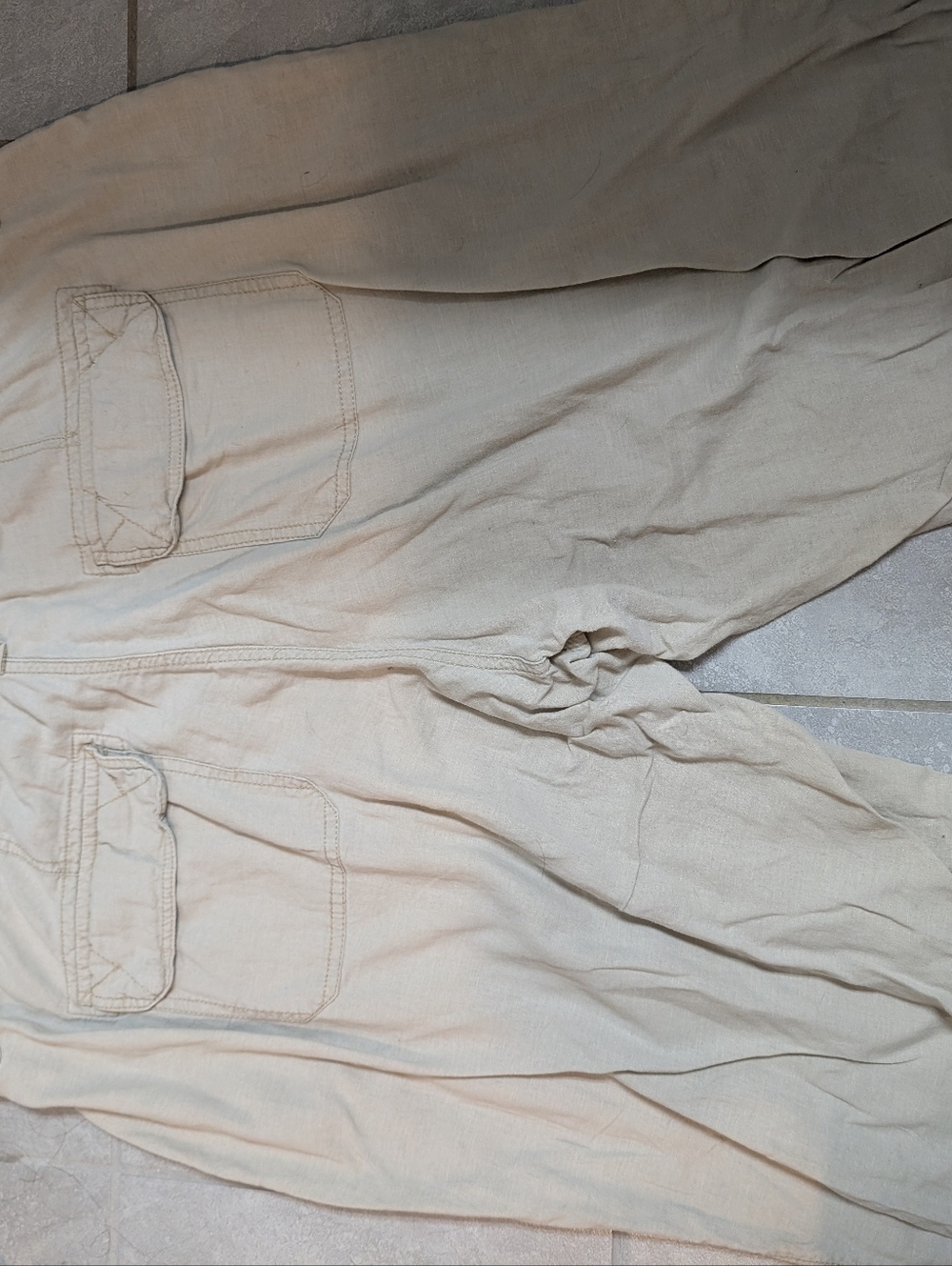 Nine West Jeans 20w Linen blend drawstring Slacks - Picture 7 of 9
